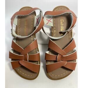 NIB Salt Water Sandals by Hoy Original Water Friendly Tan Leather Kids Size 2